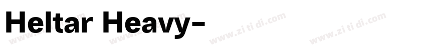 Heltar Heavy字体转换